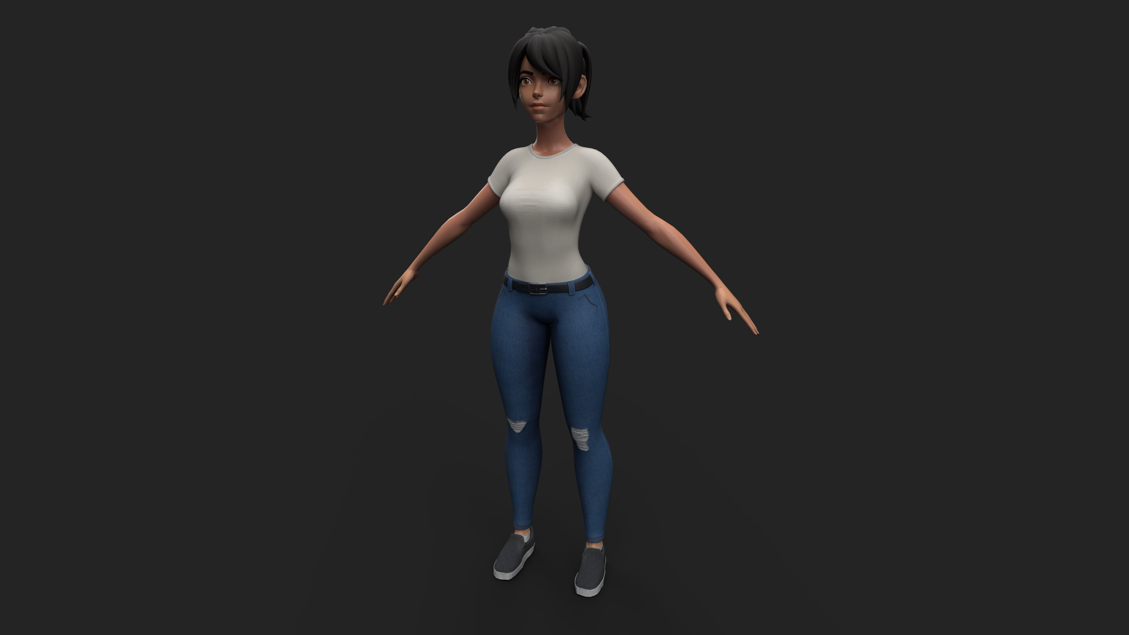 Low Poly model - Substance Painter render