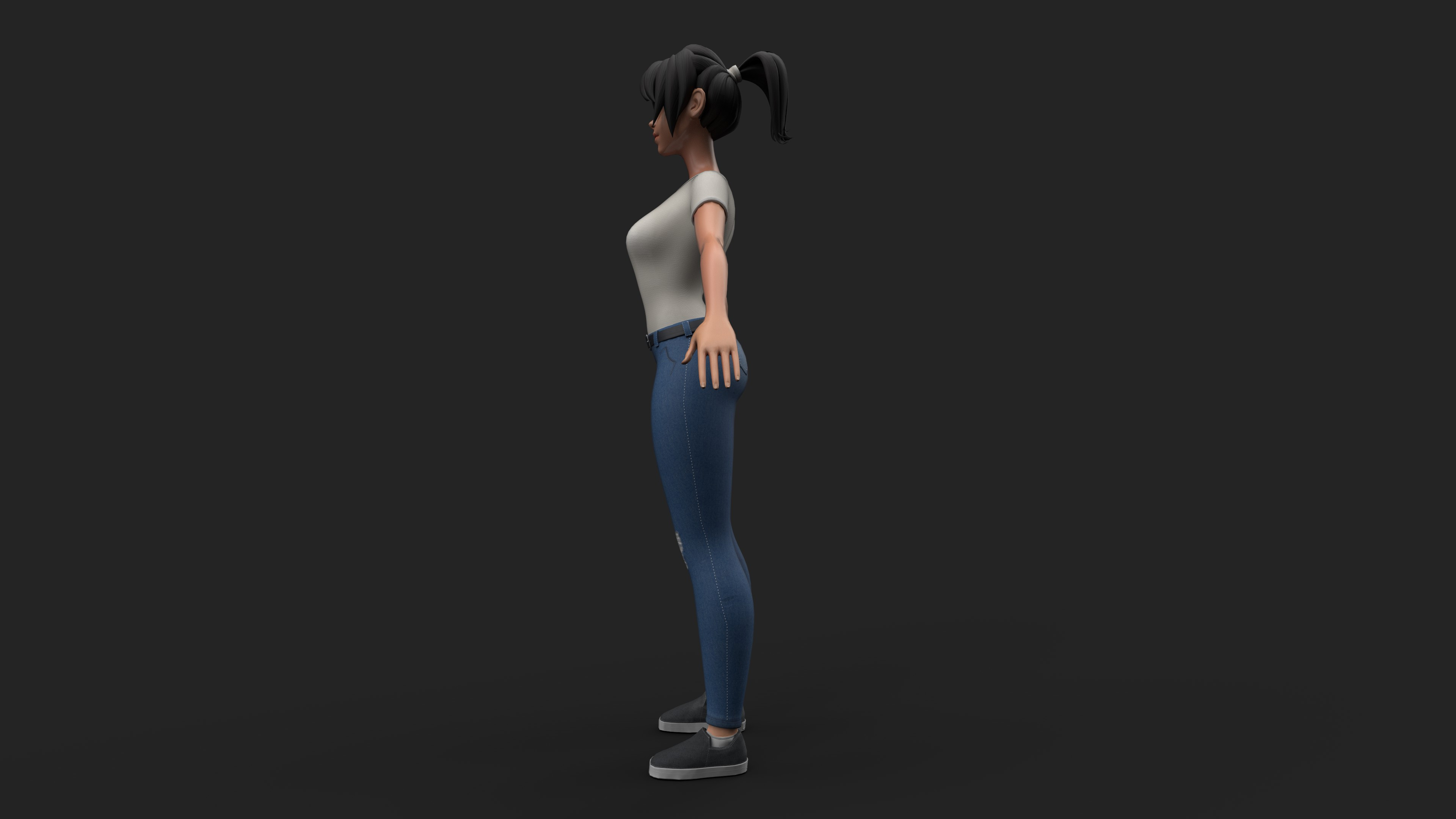 Low Poly model - Substance Painter render