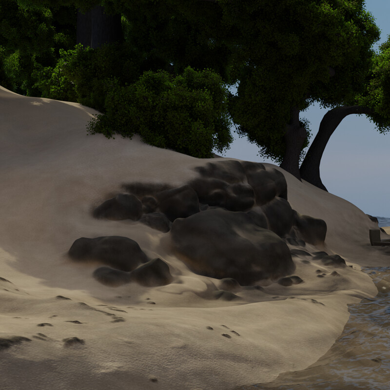 Practice Work, Beach Scene