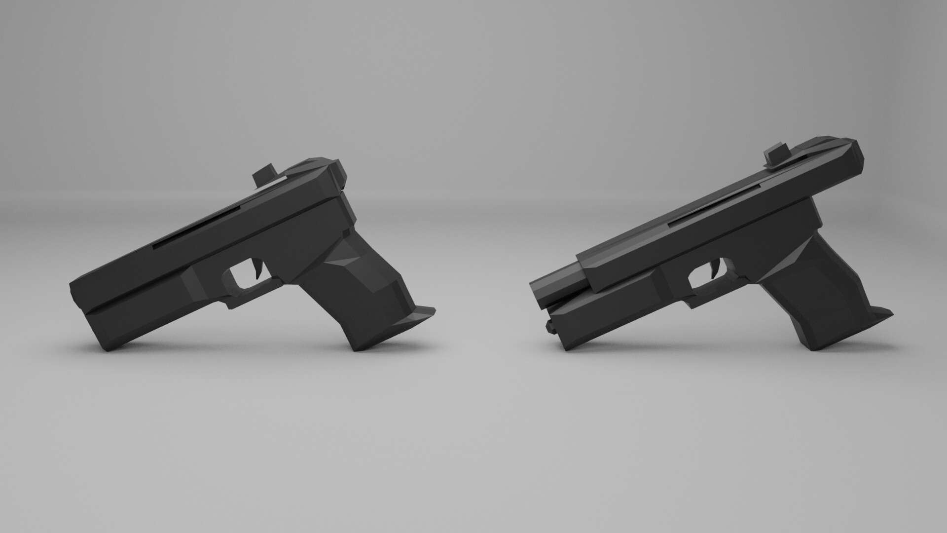 Andu Bunea - Low poly Pistol