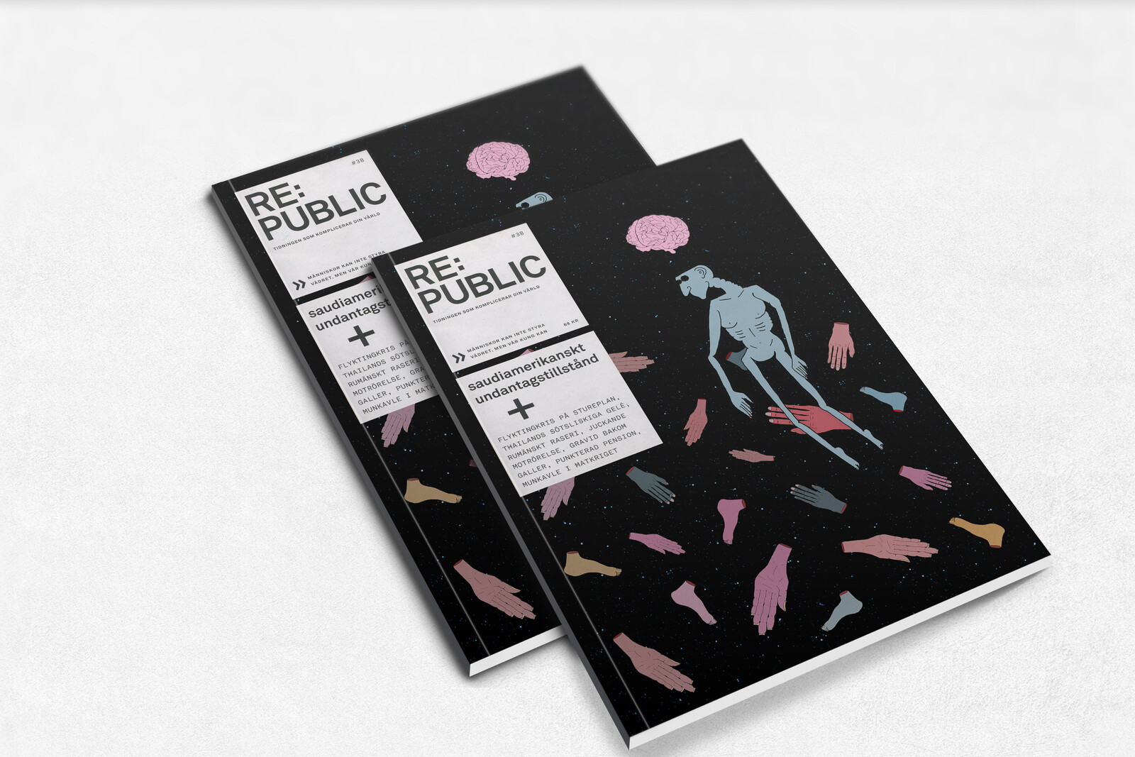 Cover for a magazine about mind controlling drugs in warfare.