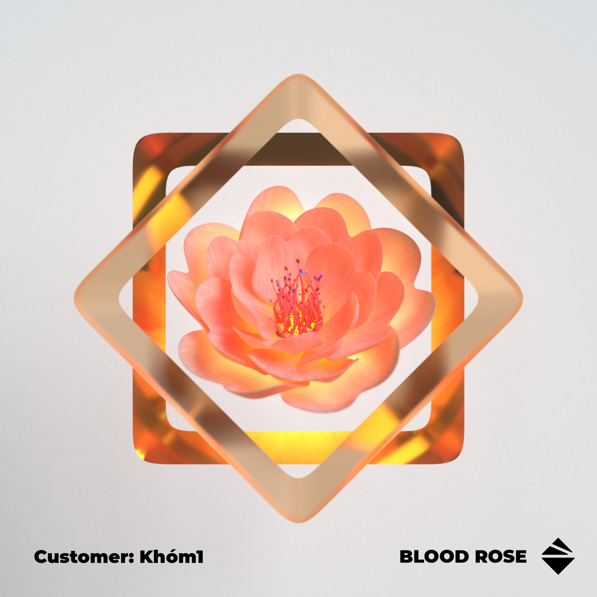 ArtStation BLOOD ROSE x Khóm1 Not Rose