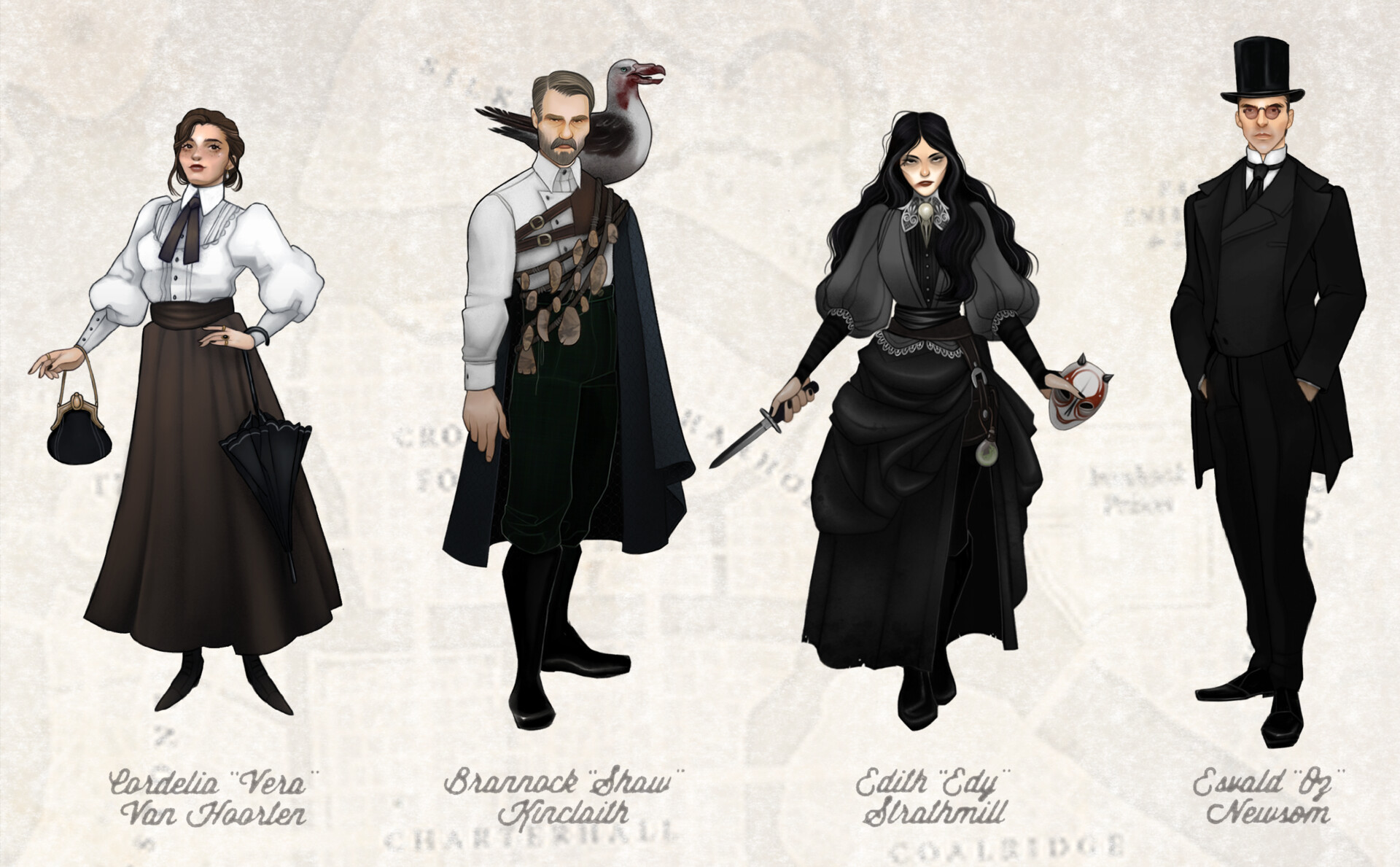 Lauren Filzenger Blades in the Dark Character Designs