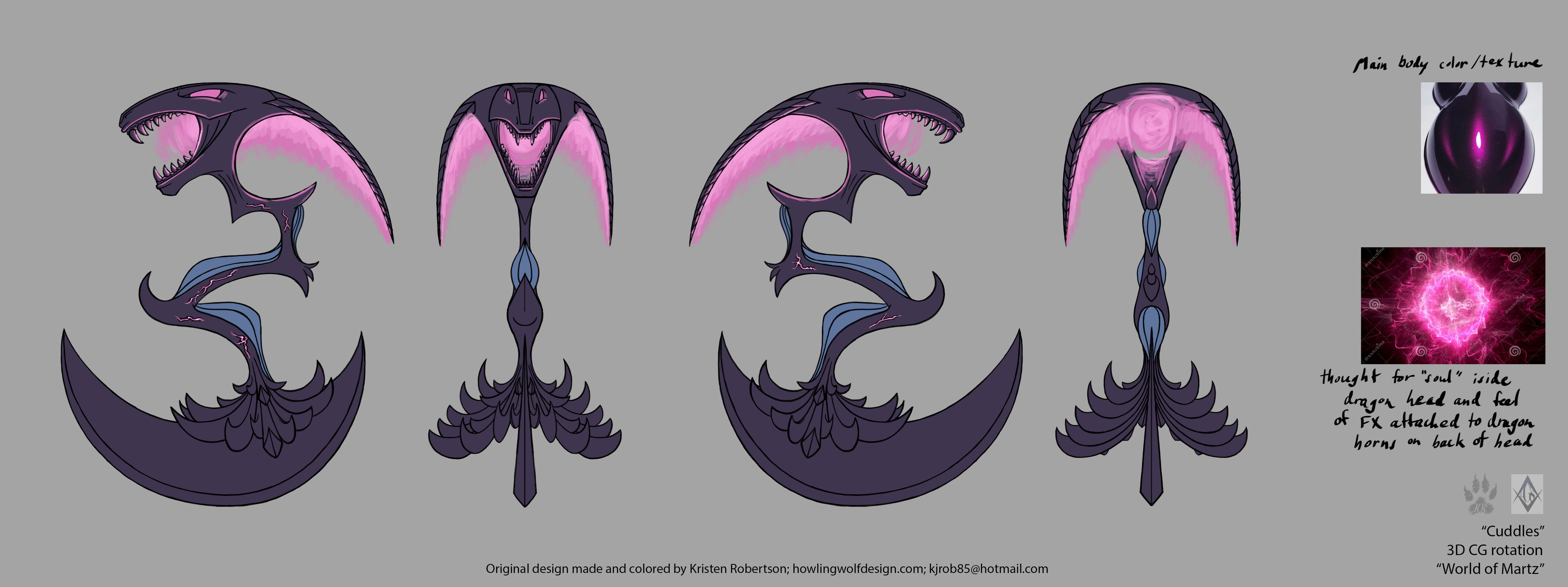 3D CG rotation for Cuddles.
