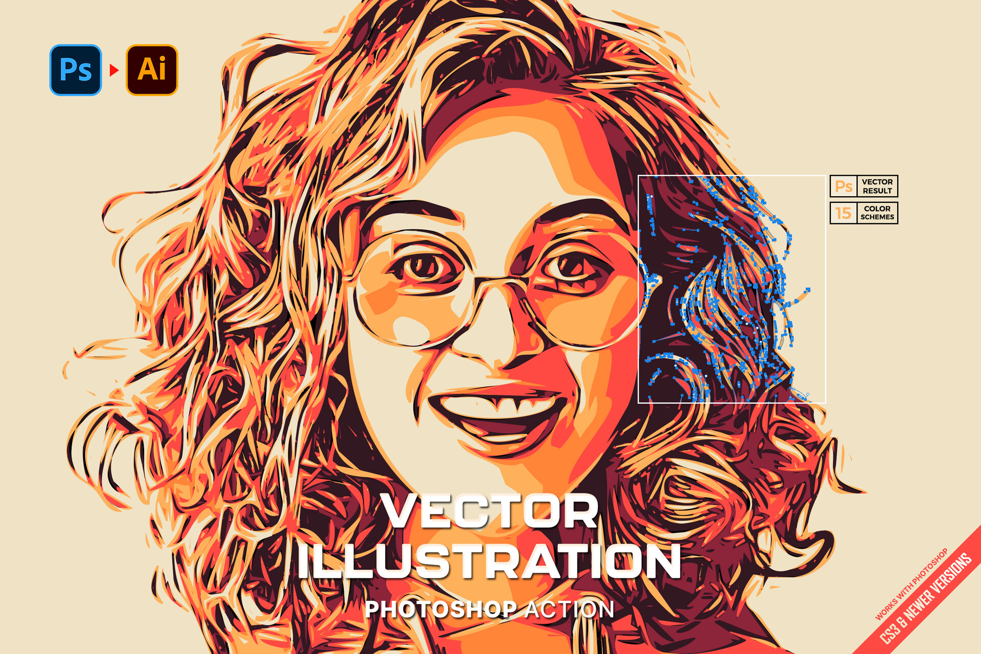 15+ Vector Art Photoshop Action Effect ATN Download - Graphic Cloud