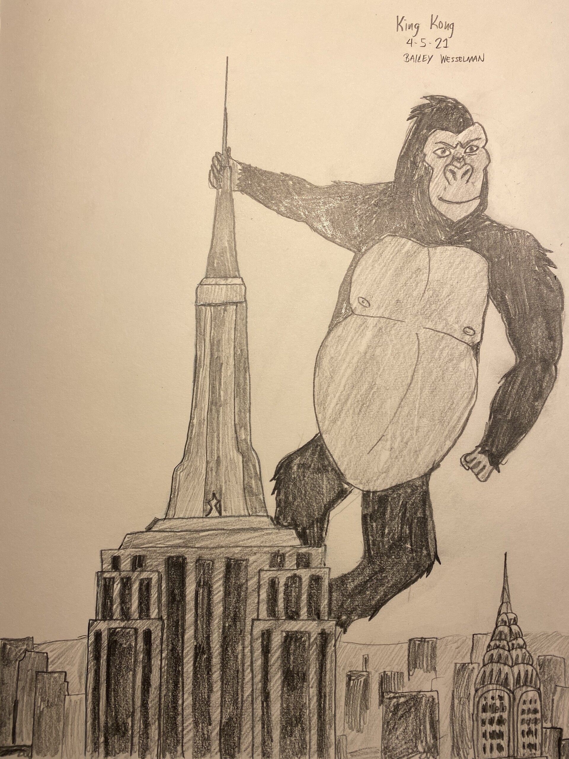 How to Draw King Kong for Kids | King Kong Drawing Easy - YouTube