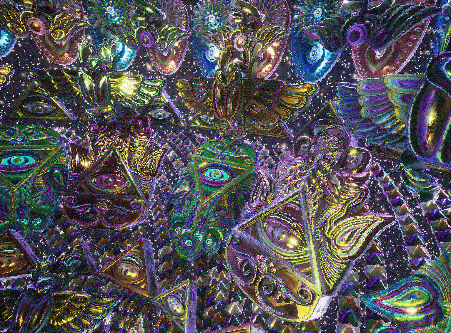 Psychedelic Mirror - Luxury Home Decor | The Oblist