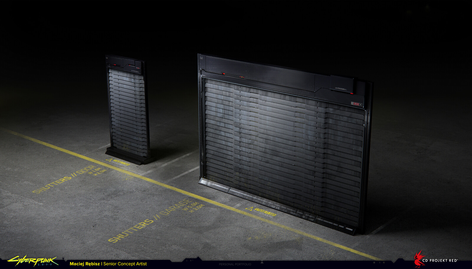 Security gate shutters