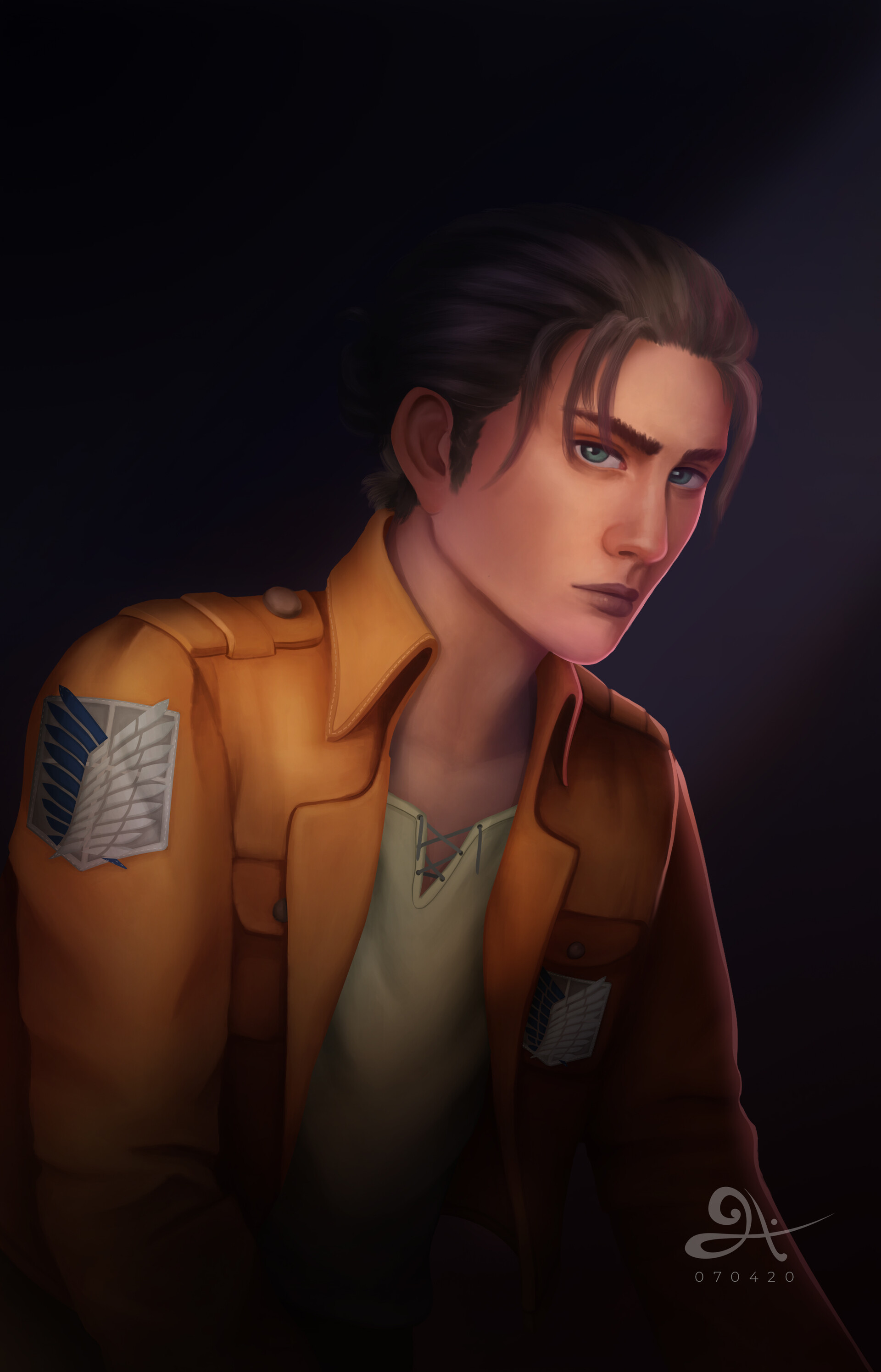 Artstation Attack On Titan Portraits Artstation Attack On Titan Portraits