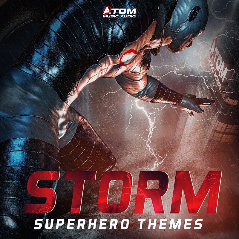 🔴 Album cover 3D Render ''STORM SUPERHERO THEMES" by ParadoxUnlocks