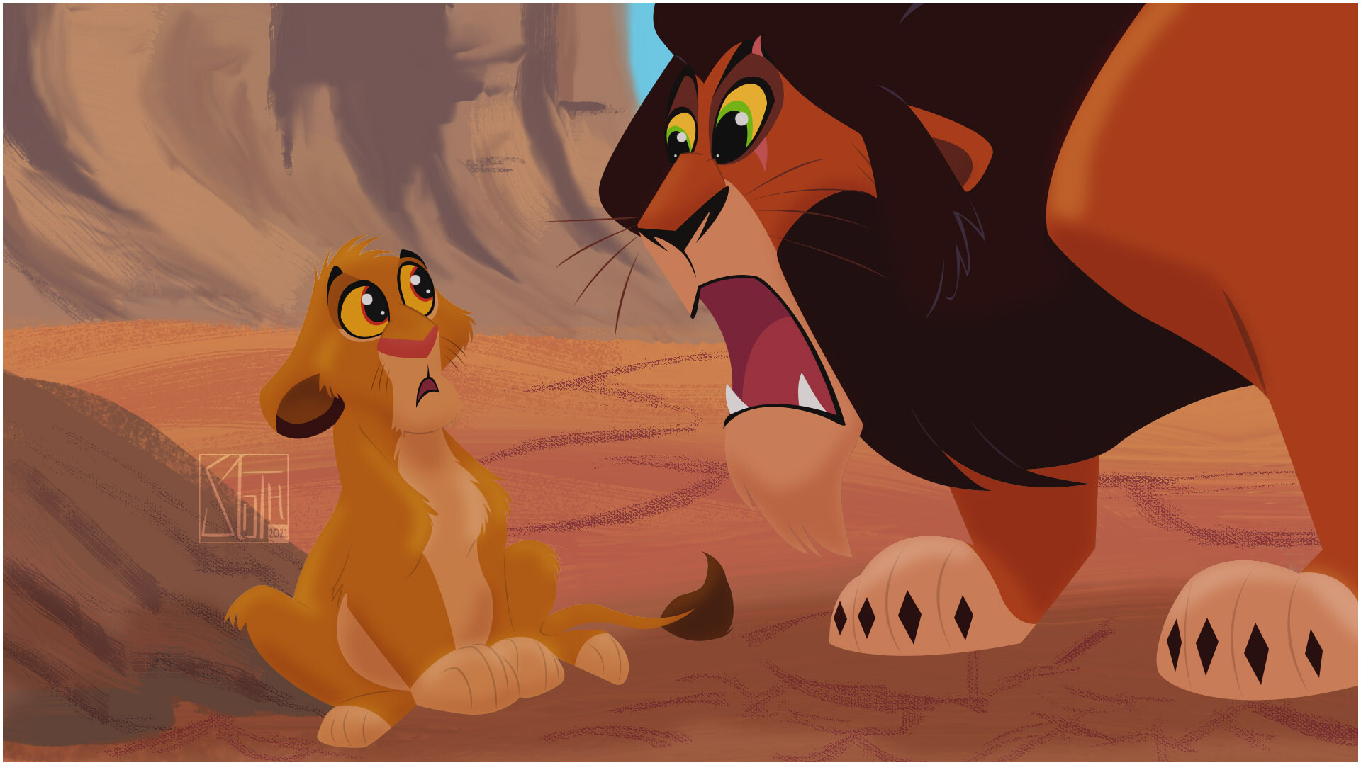 Valentine C - The Lion King Art