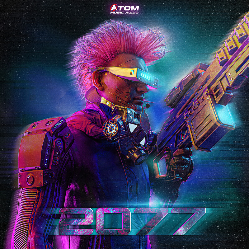 🔴 3D Album cover 2077 by Paradoxunlocks