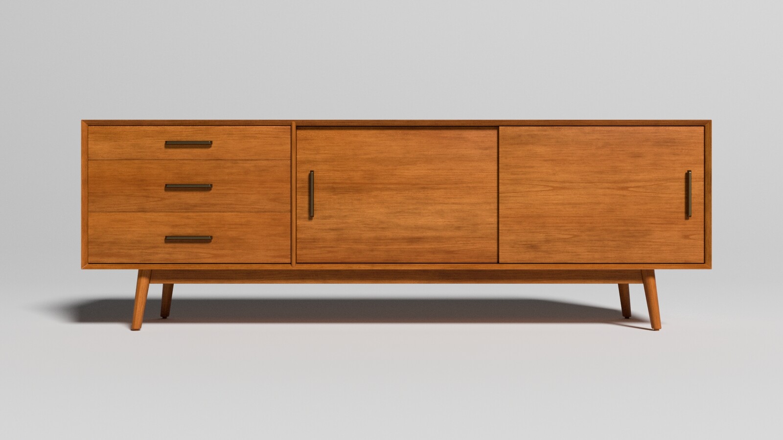 Mid-Century Media Console 1