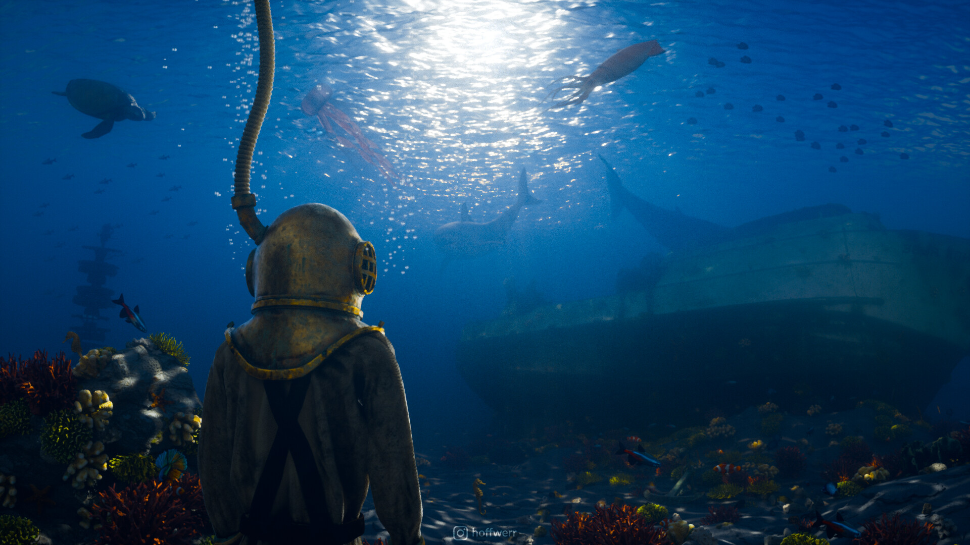ArtStation - Undiscovered - An Underwater Concept Art