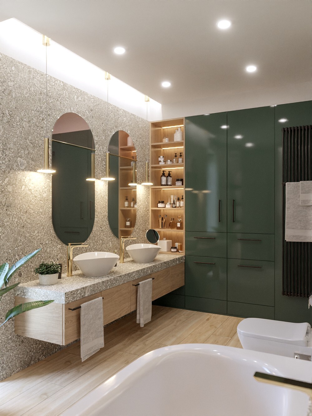 Light Elegance - Bathroom Interior Archviz - Blender e-Cycles RTX