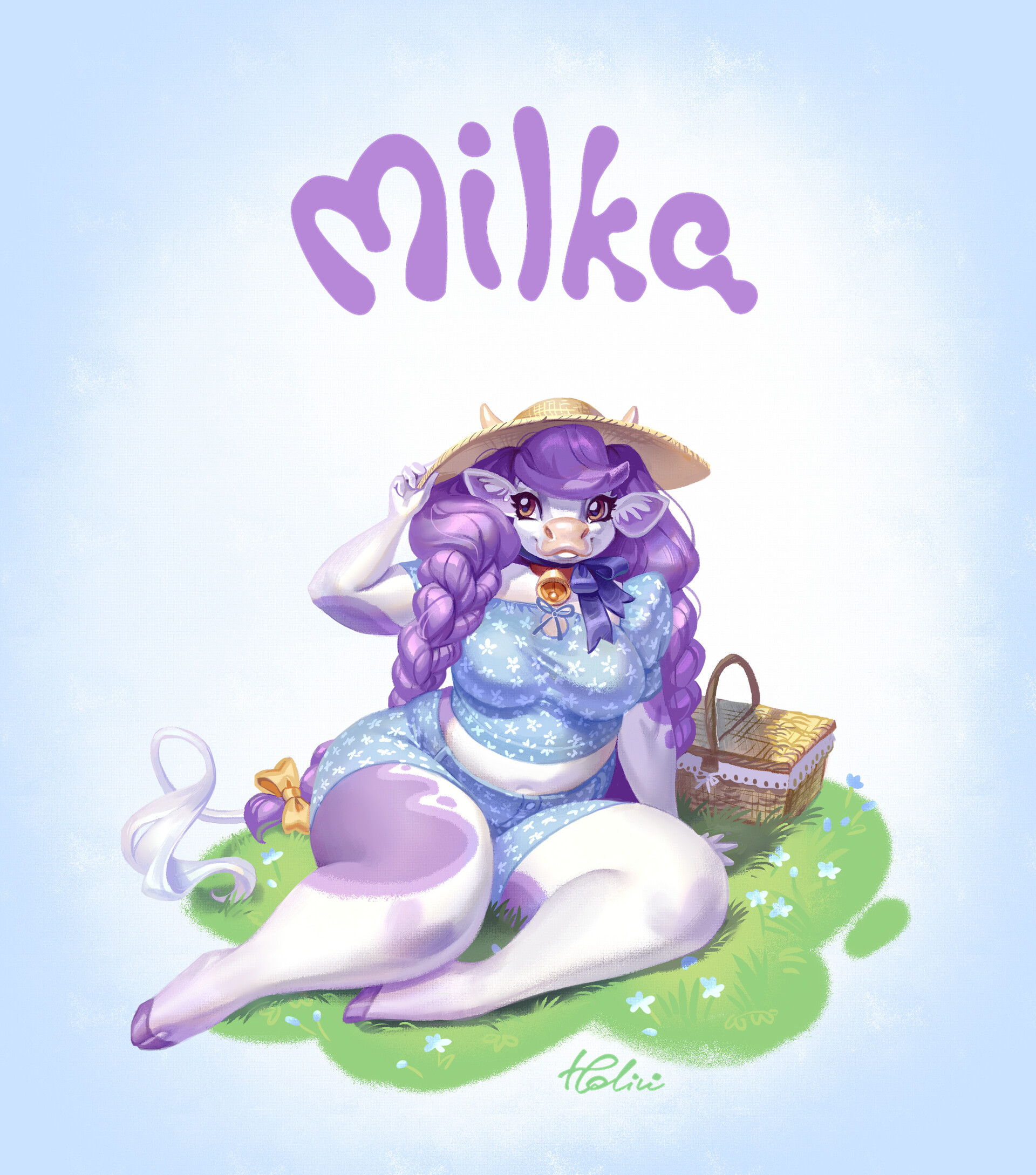 Корова милка рисунок