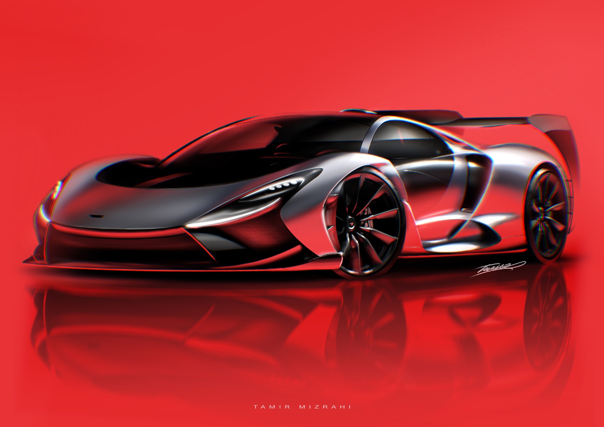 ArtStation Mclaren Senna Vision 2025 design sketch