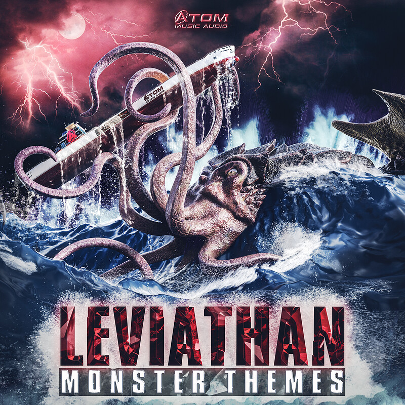 🔴 3D Album Cover Design for ''Leviatan: Monster Themes''