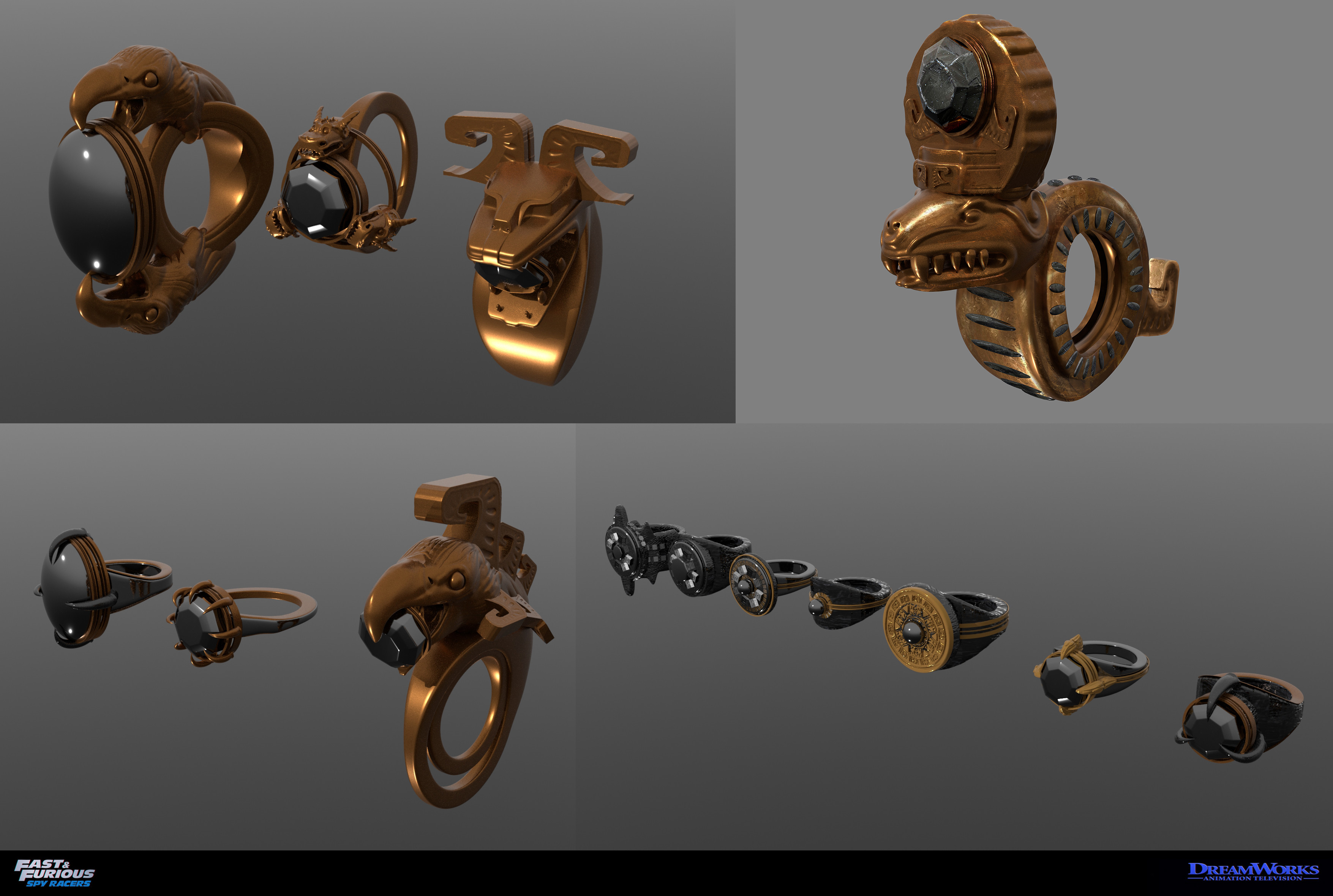 Variations for the Obisian Ring, a central part of the mechanics in the show
