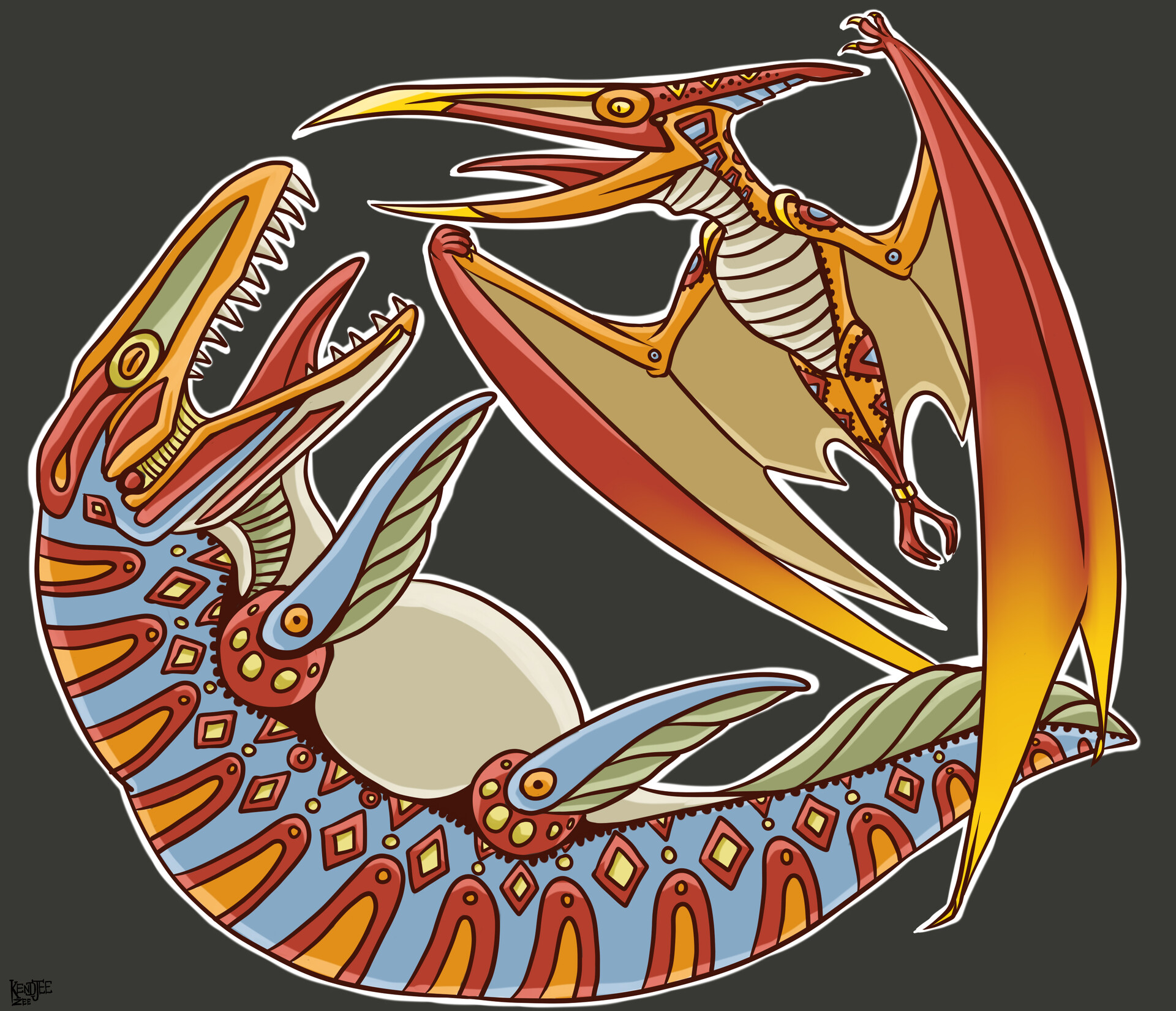 mosasaurus pteranodon