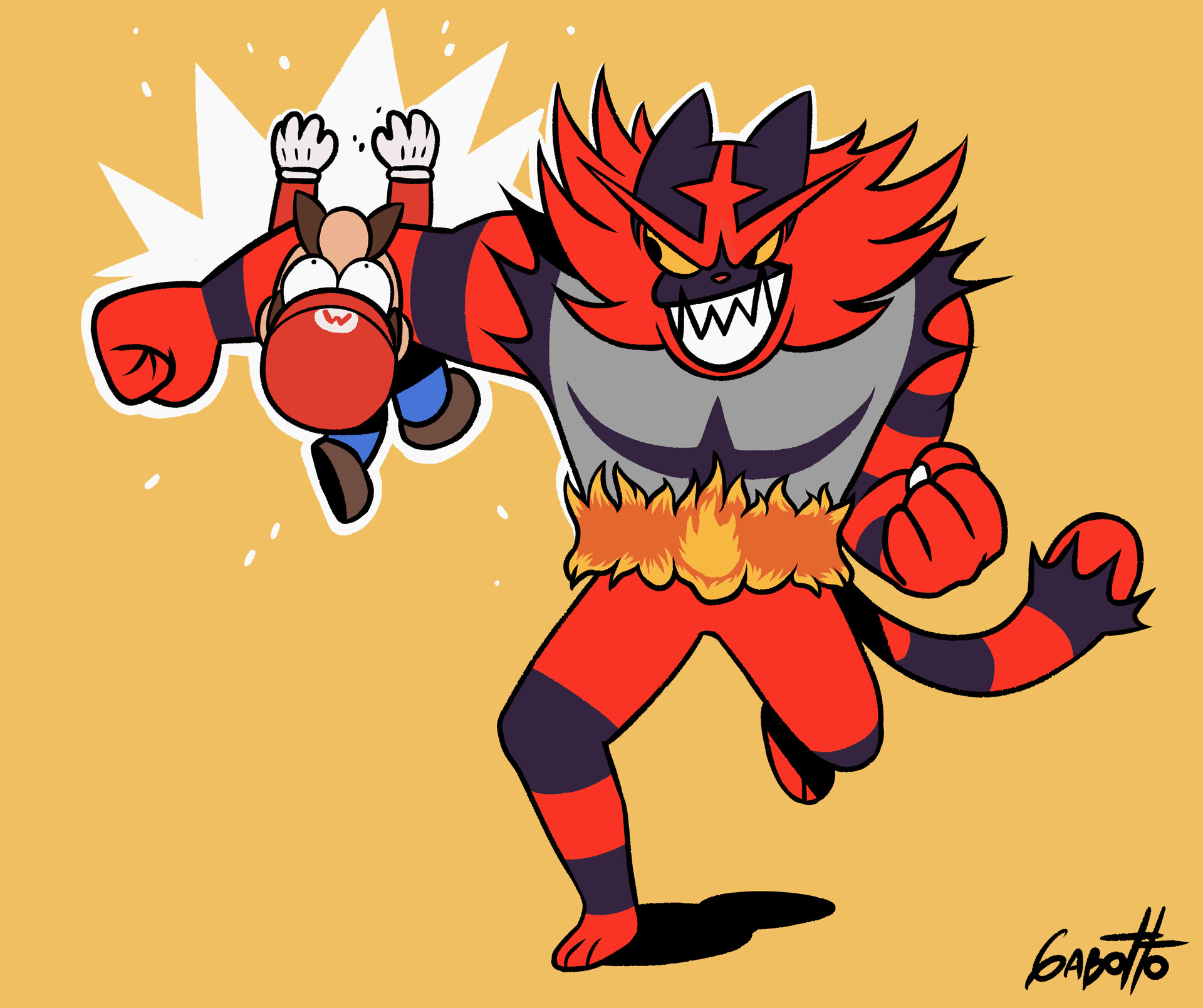 artstation-incineroar-vs-mario