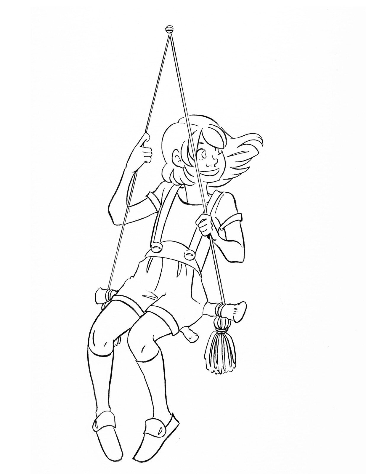 Inked lineart