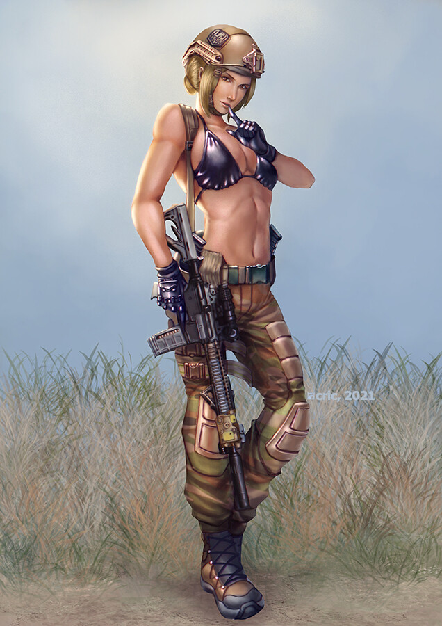 Artstation escape from tarkov pin ups usec girl