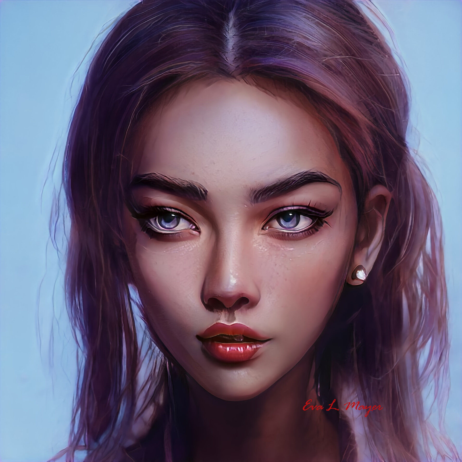 ArtStation - 100 Portraits in 100 Days. Portrait #1