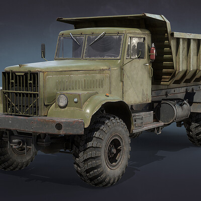 Ryzhkov 3d models 01 kraz 255 dumptruck preview