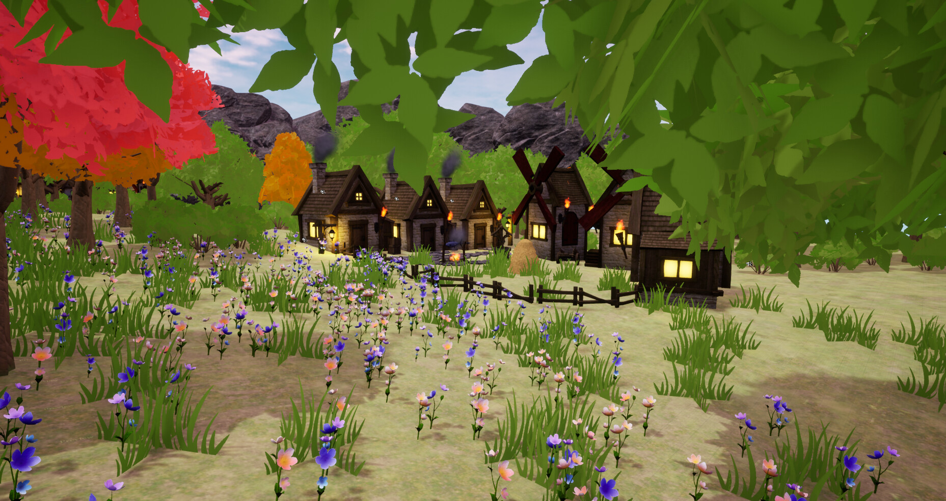 ArtStation Knock Your Block Off Forest Level