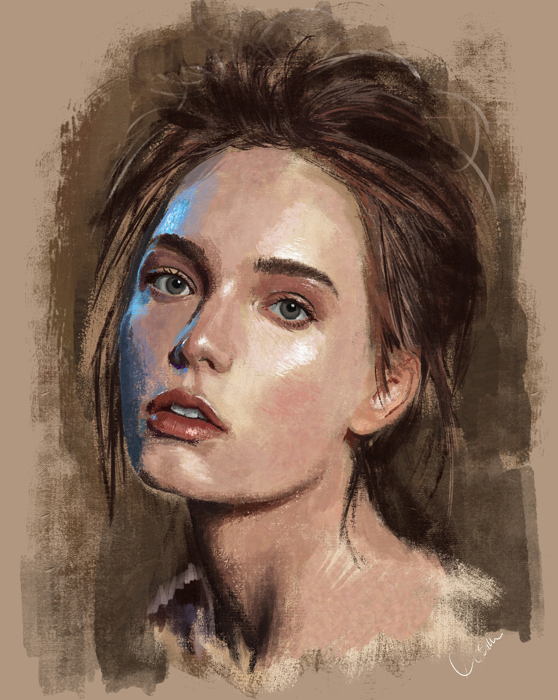 ArtStation Digital oil portrait