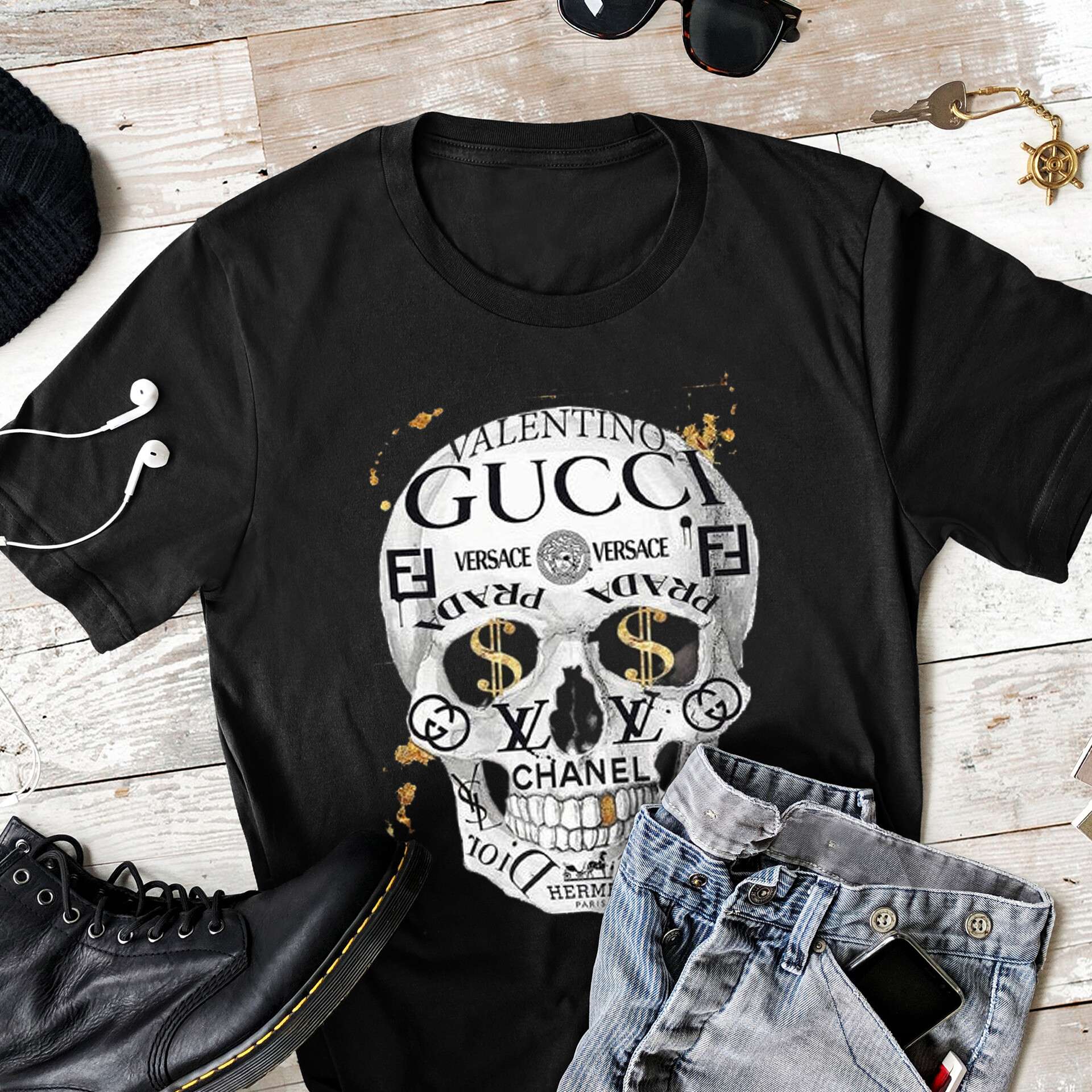 T Shirt Gucci Chanel 