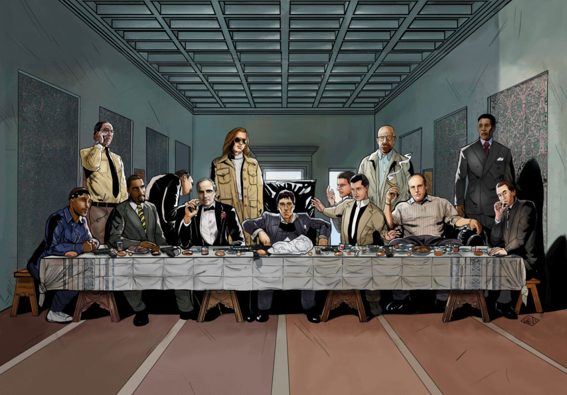 ArtStation - Gangster Last Supper (client work)