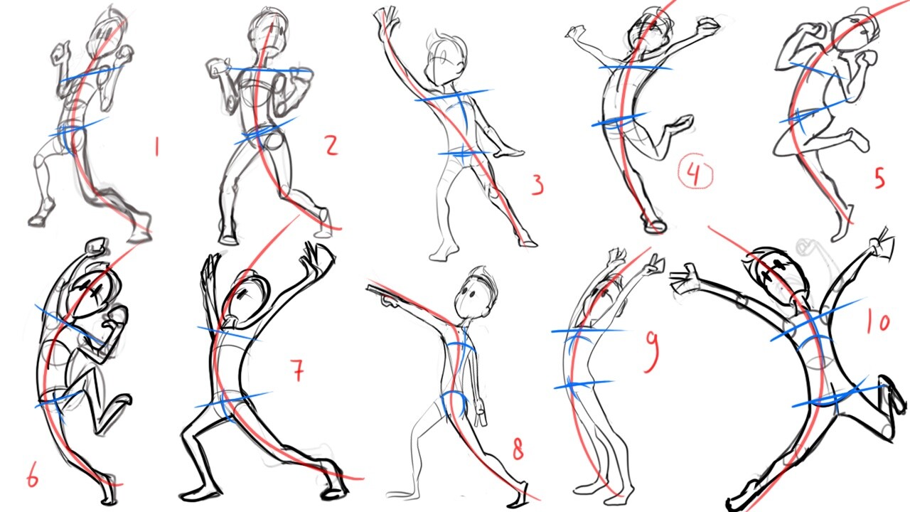 LCAD Character Design for Animation: Action Pose Reference