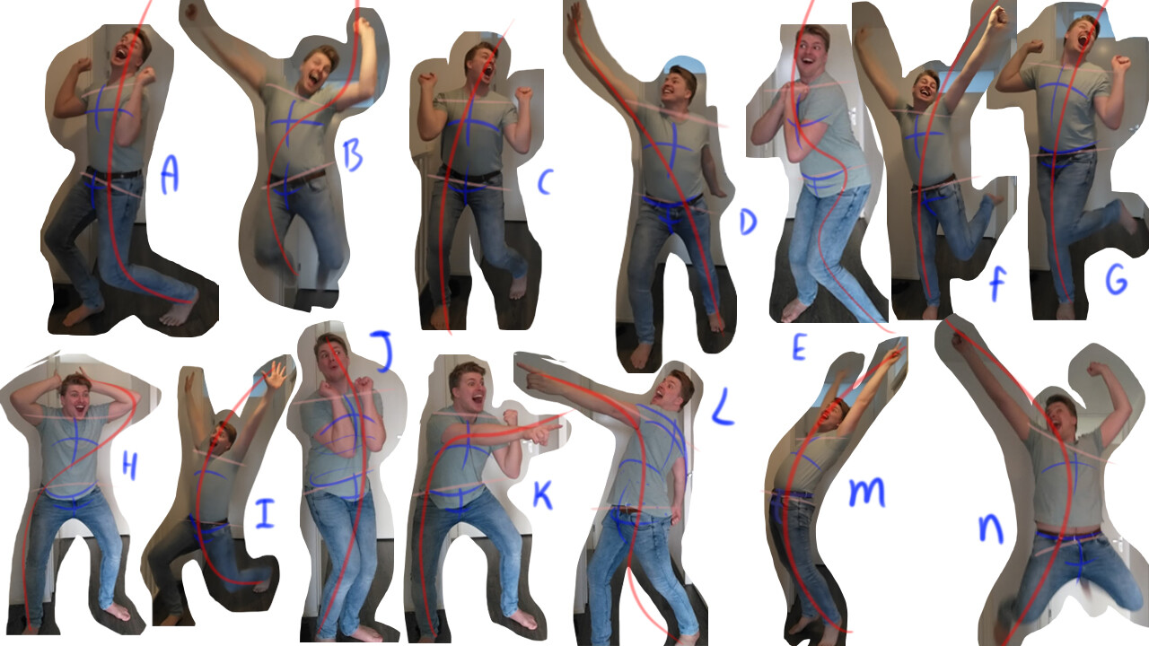 Poseable Magnetic Human Figures for Drawing and Animation | Stickybones