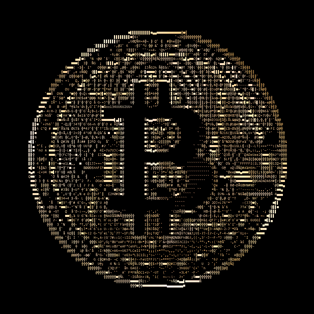 ascii bitcoin