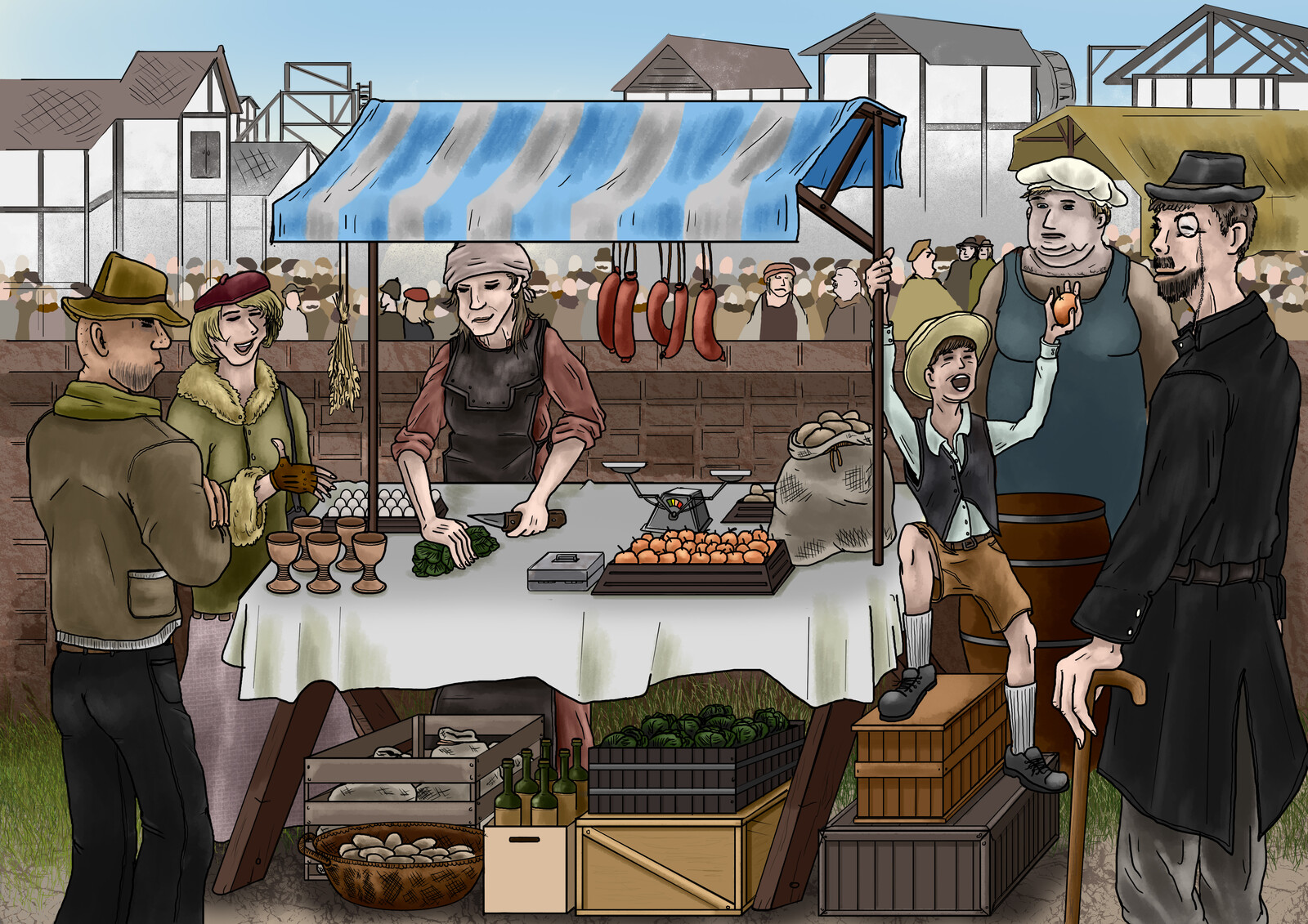 Sunday market in Hillesheim