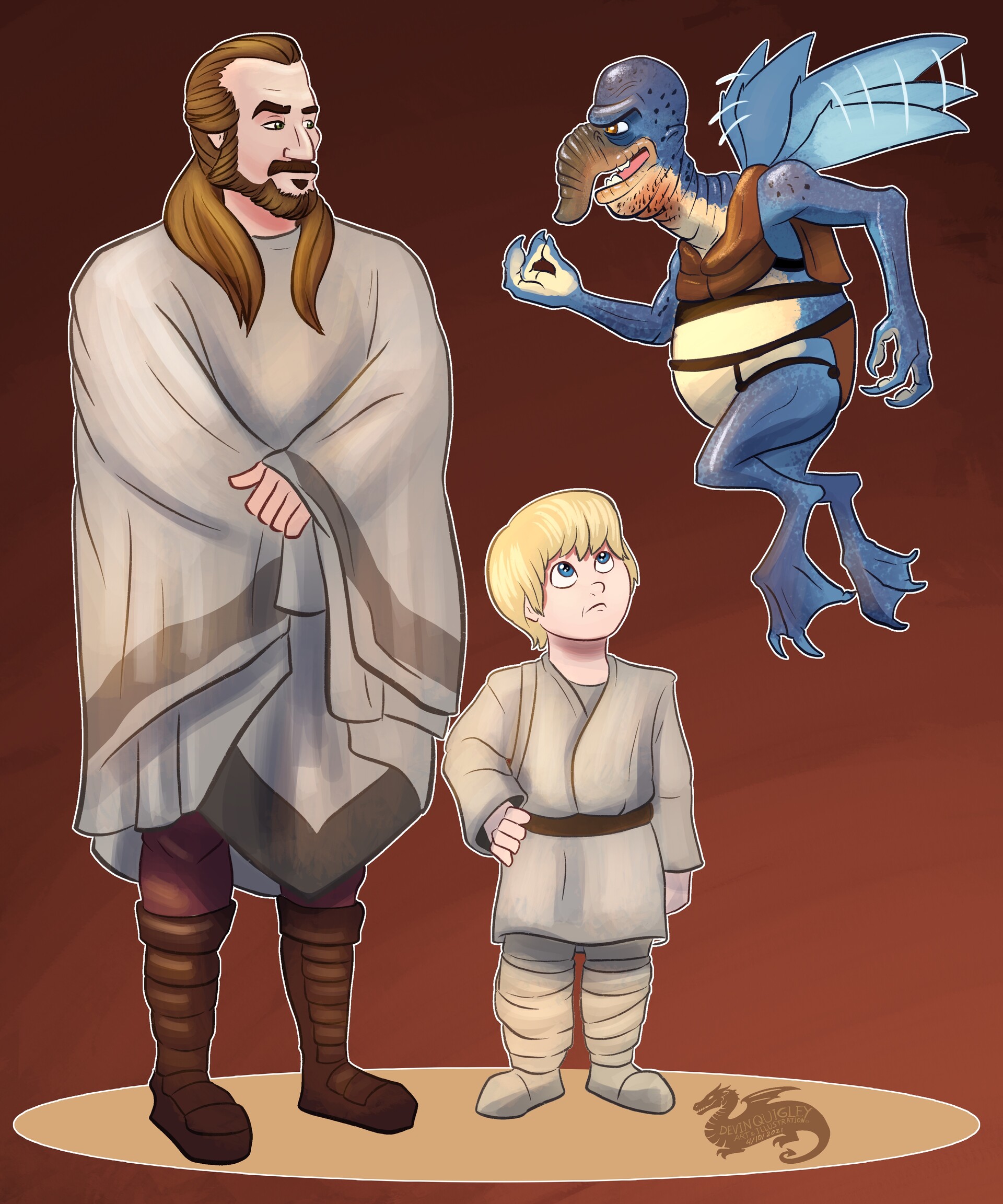 ArtStation - Qui Gon Jinn: Star Wars Day 2021