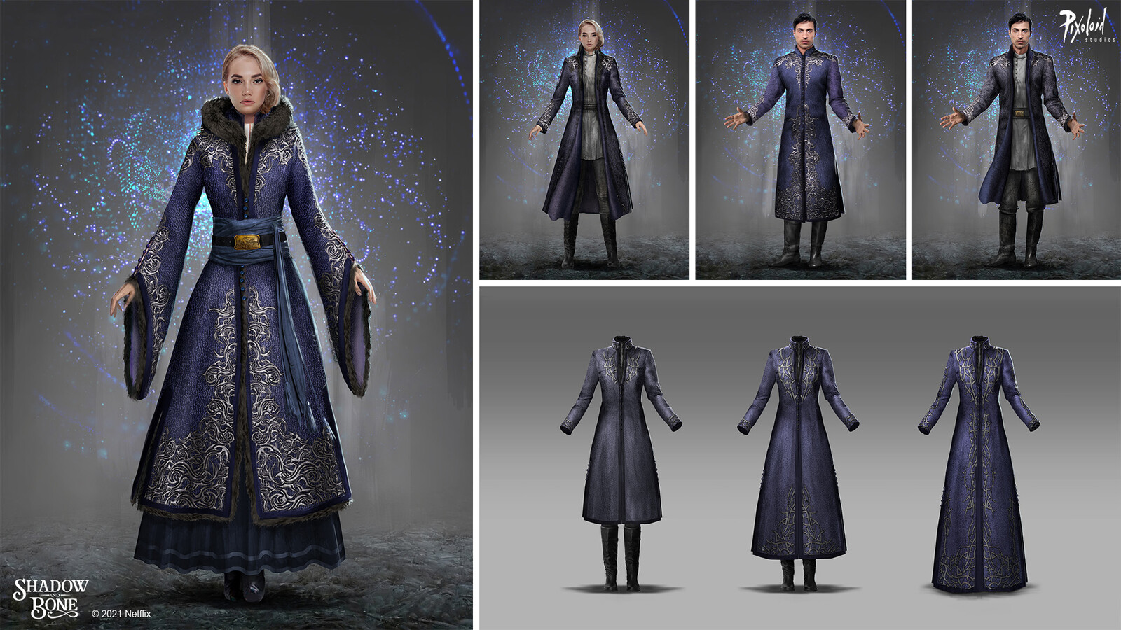 Pixoloid Studios Shadow and Bone Materialki (Grisha costumes)