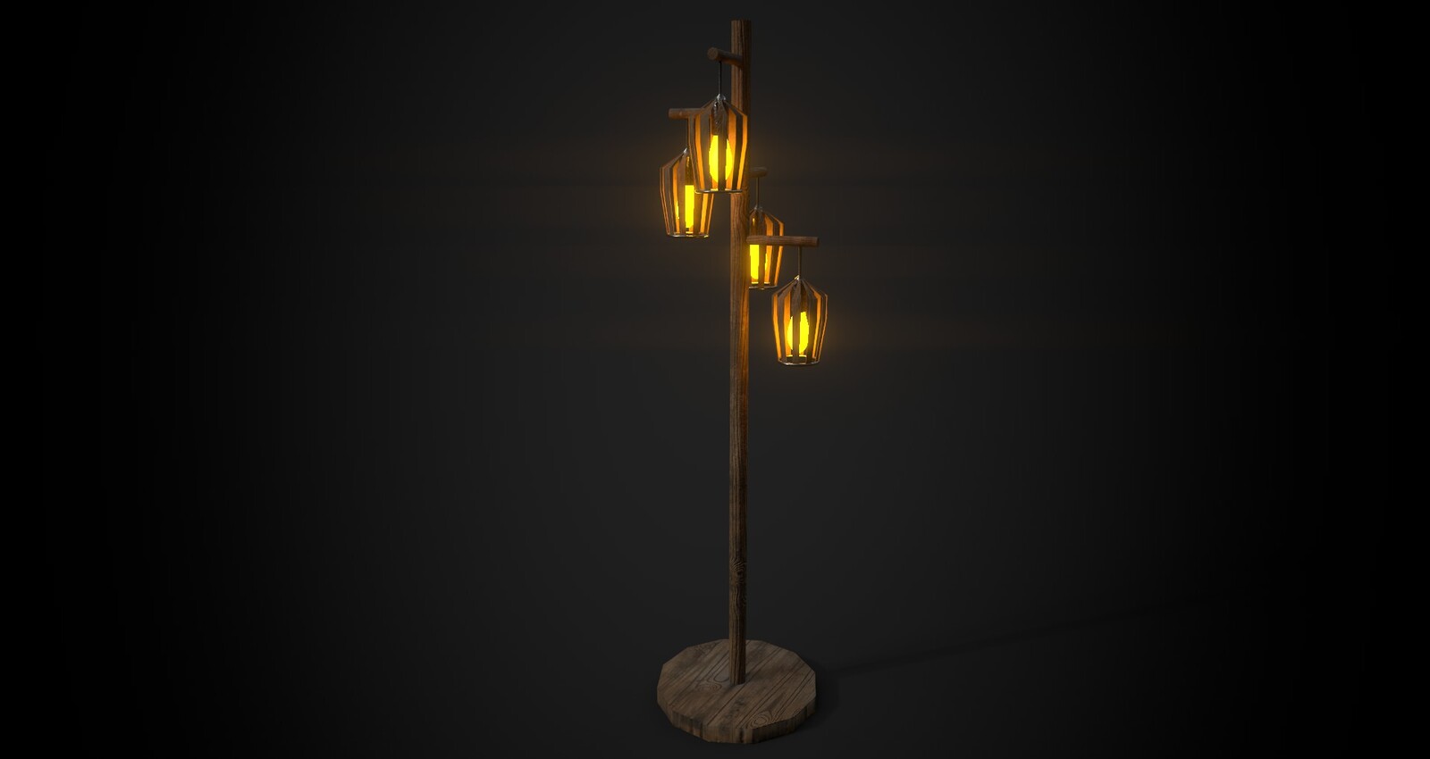 Floor Lamp made out of Wood