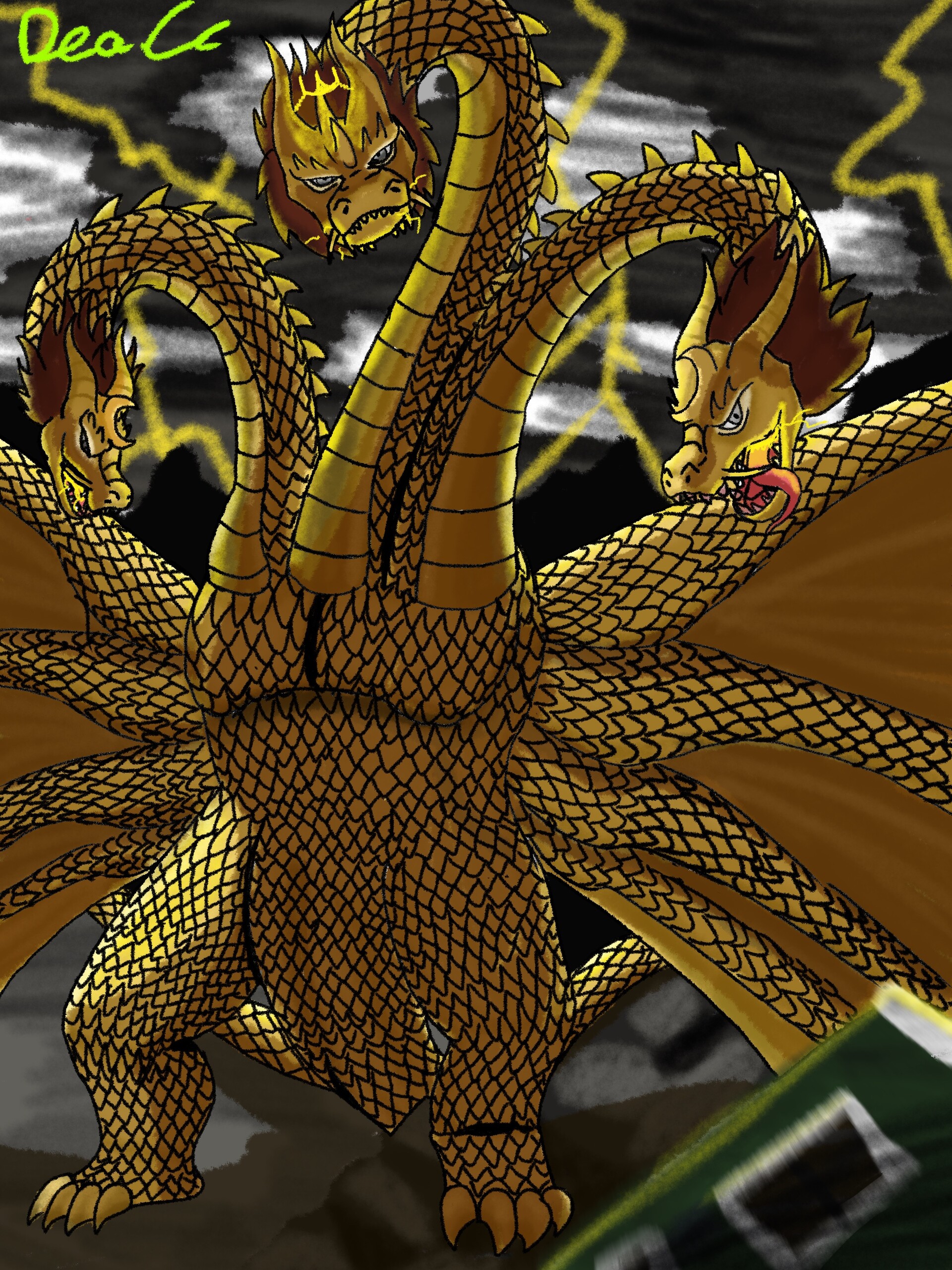 ArtStation - Godzilla: King Ghidorah