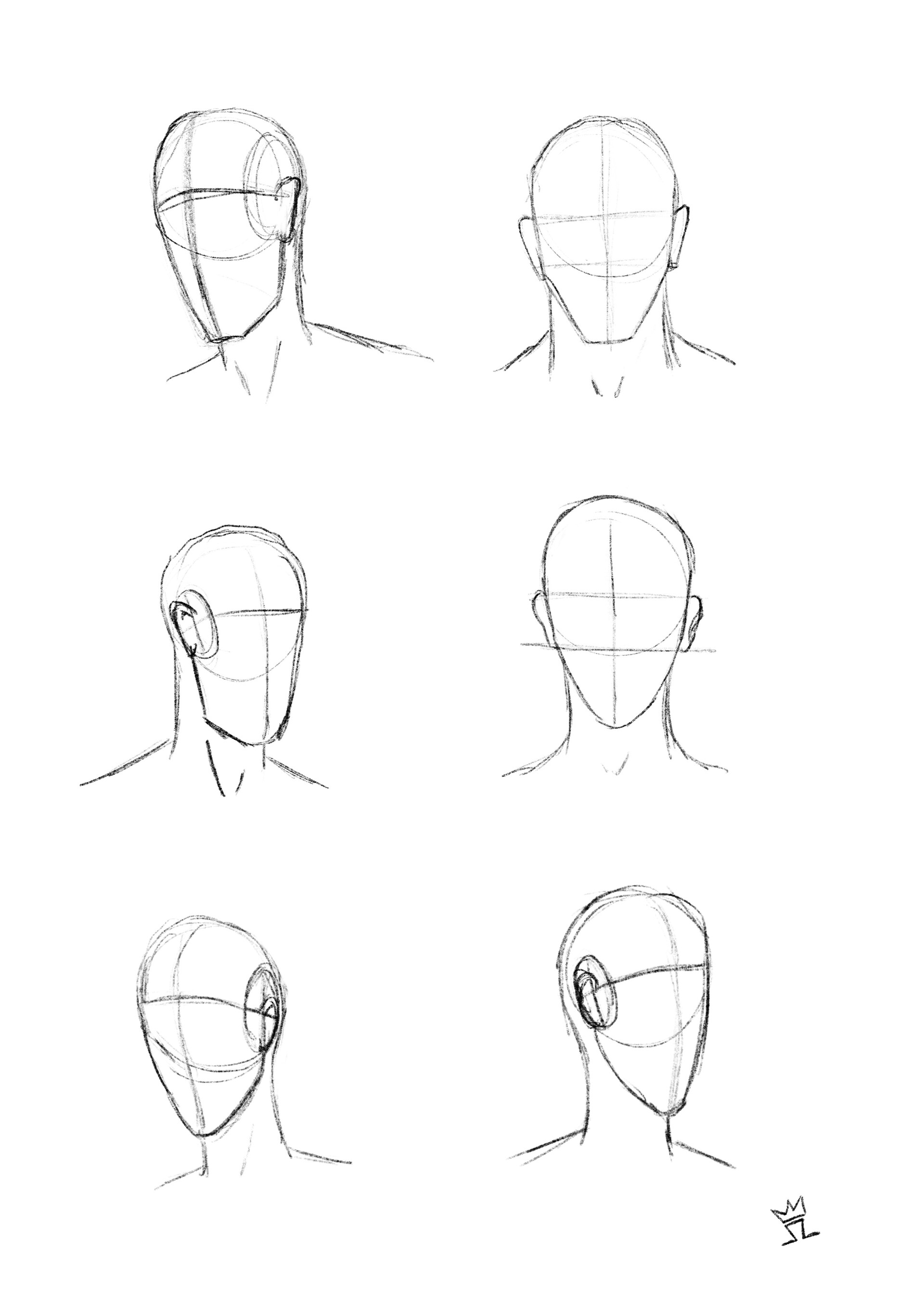 ArtStation - Head Practice 2D/3D