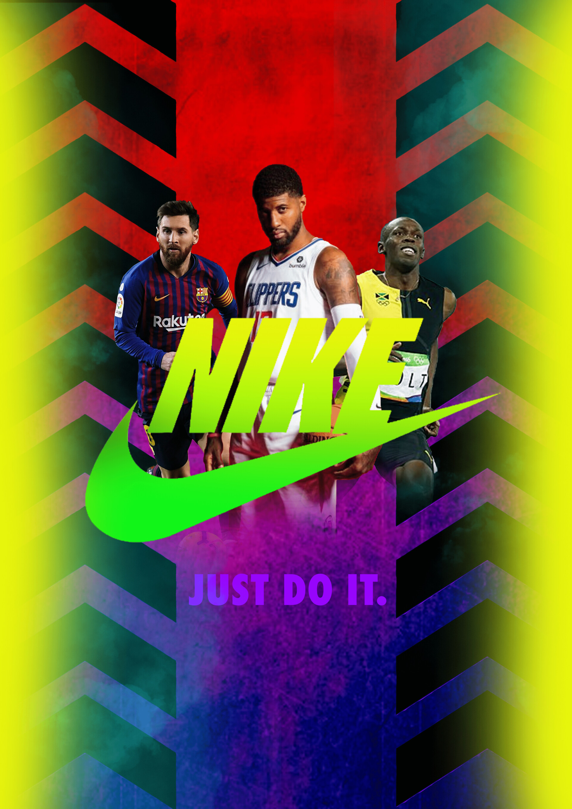 Contribuir soltero creativo ArtStation - Nike sports poster