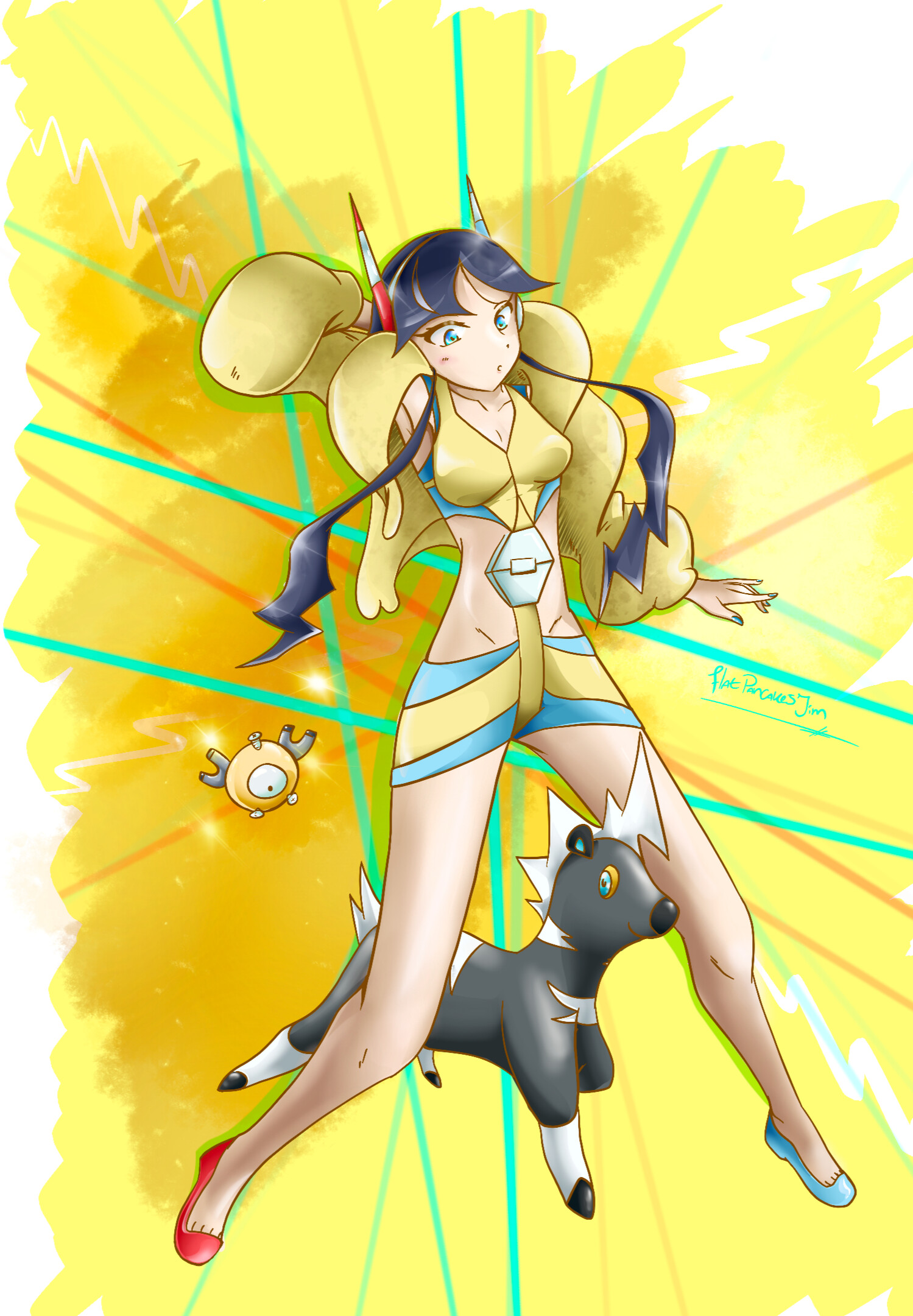 Artstation Pokemon Elesa Fanart Flatpancakesjim
