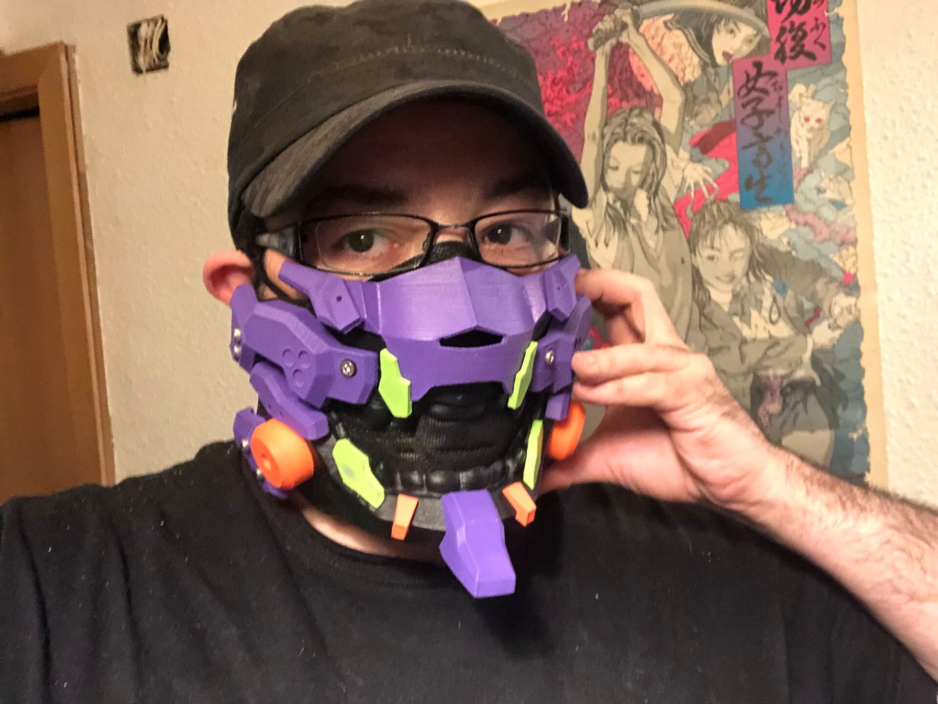 Victor Abad - Evangelion 3D printed mask (ONI V2 MASK from Living Armour)