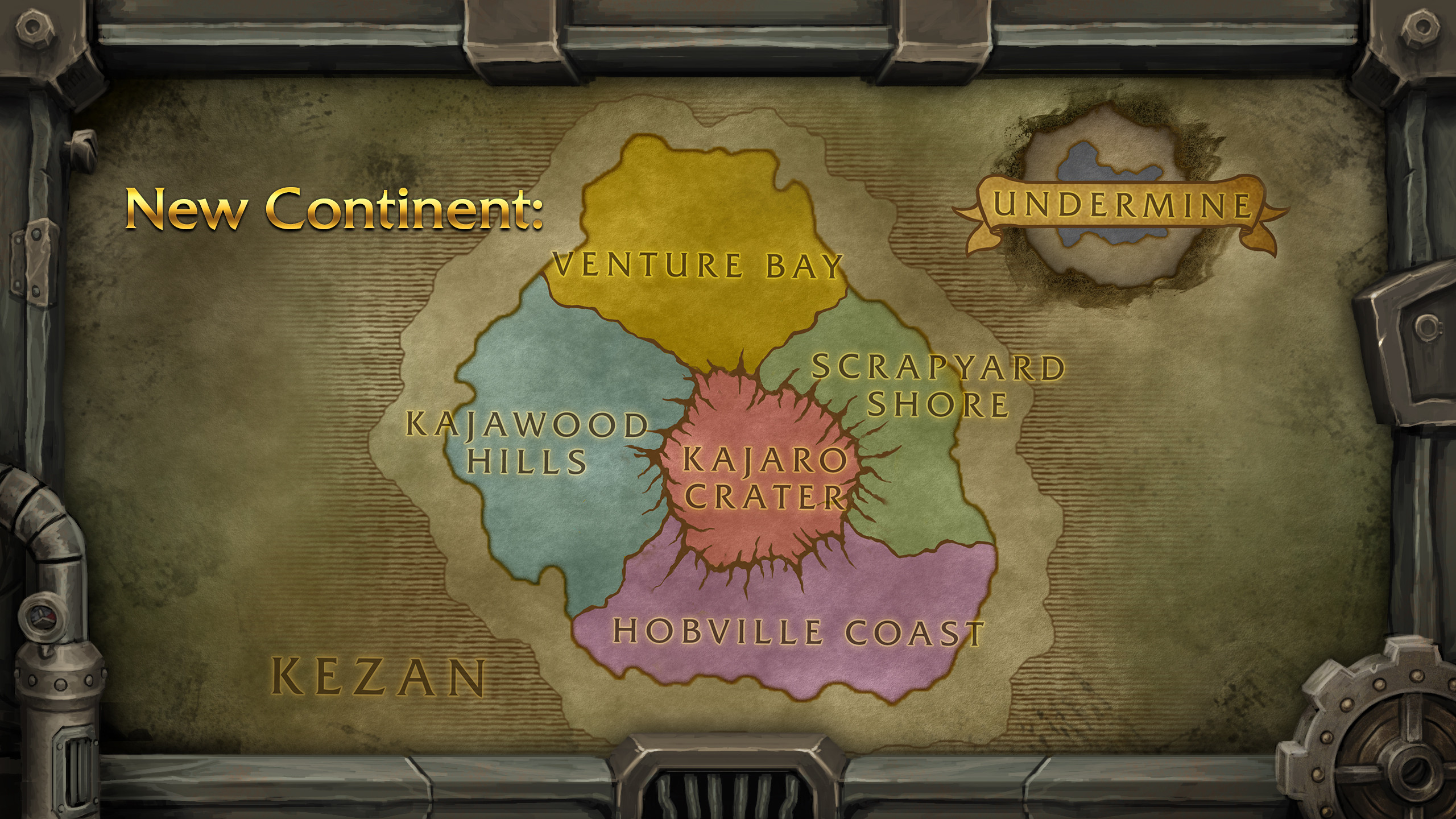 Third Slide - Map of the "new" continent