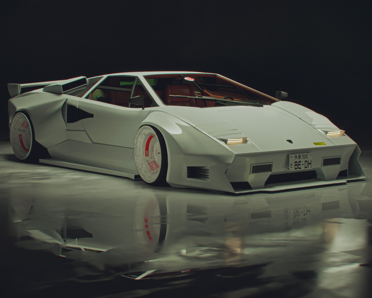 ArtStation - Lamborghini Countach QV5000 - Slammed Widebody