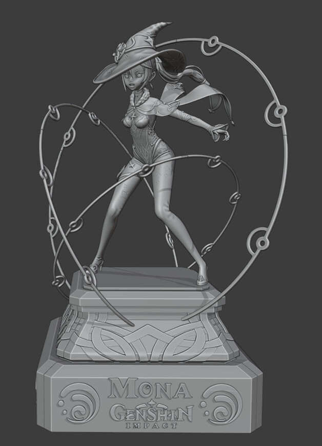 STL file 3MF STL Mona accessories Genshin Impact・3D printable model to  download・Cults