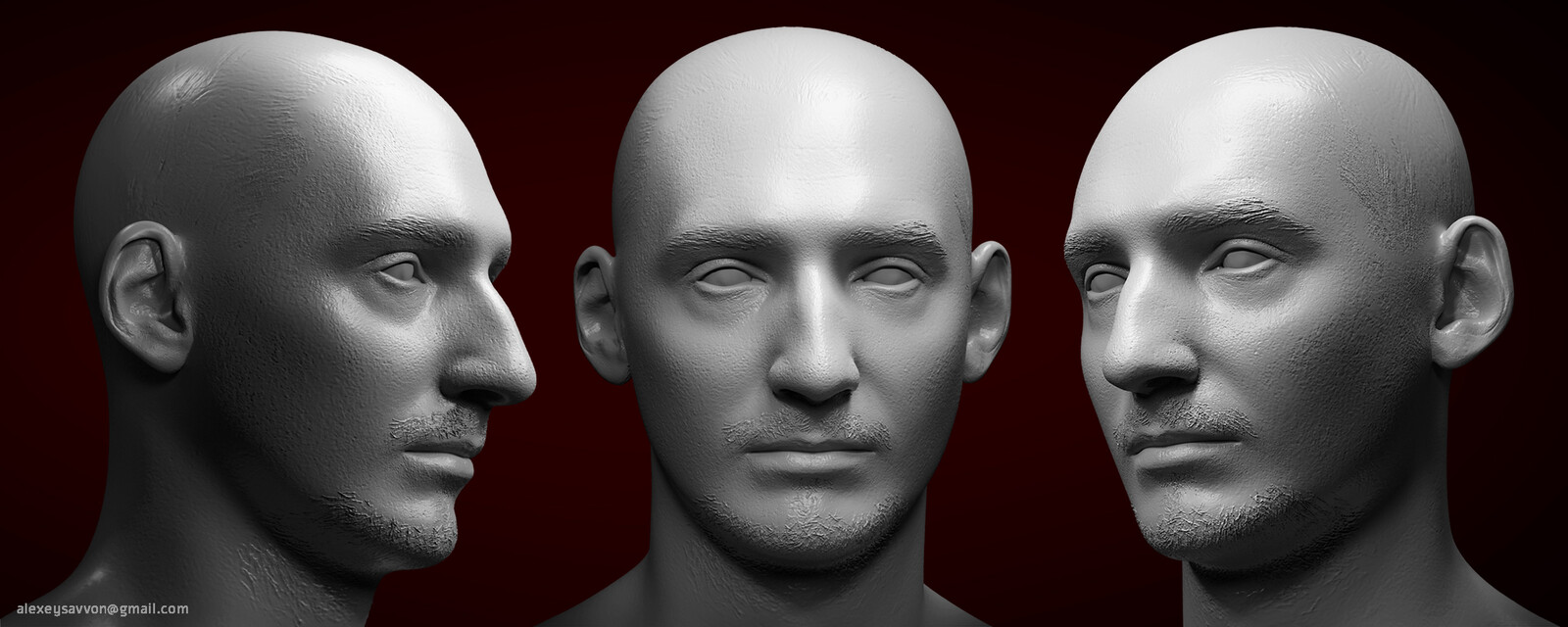 High poly mesh. Sculpt and displacement