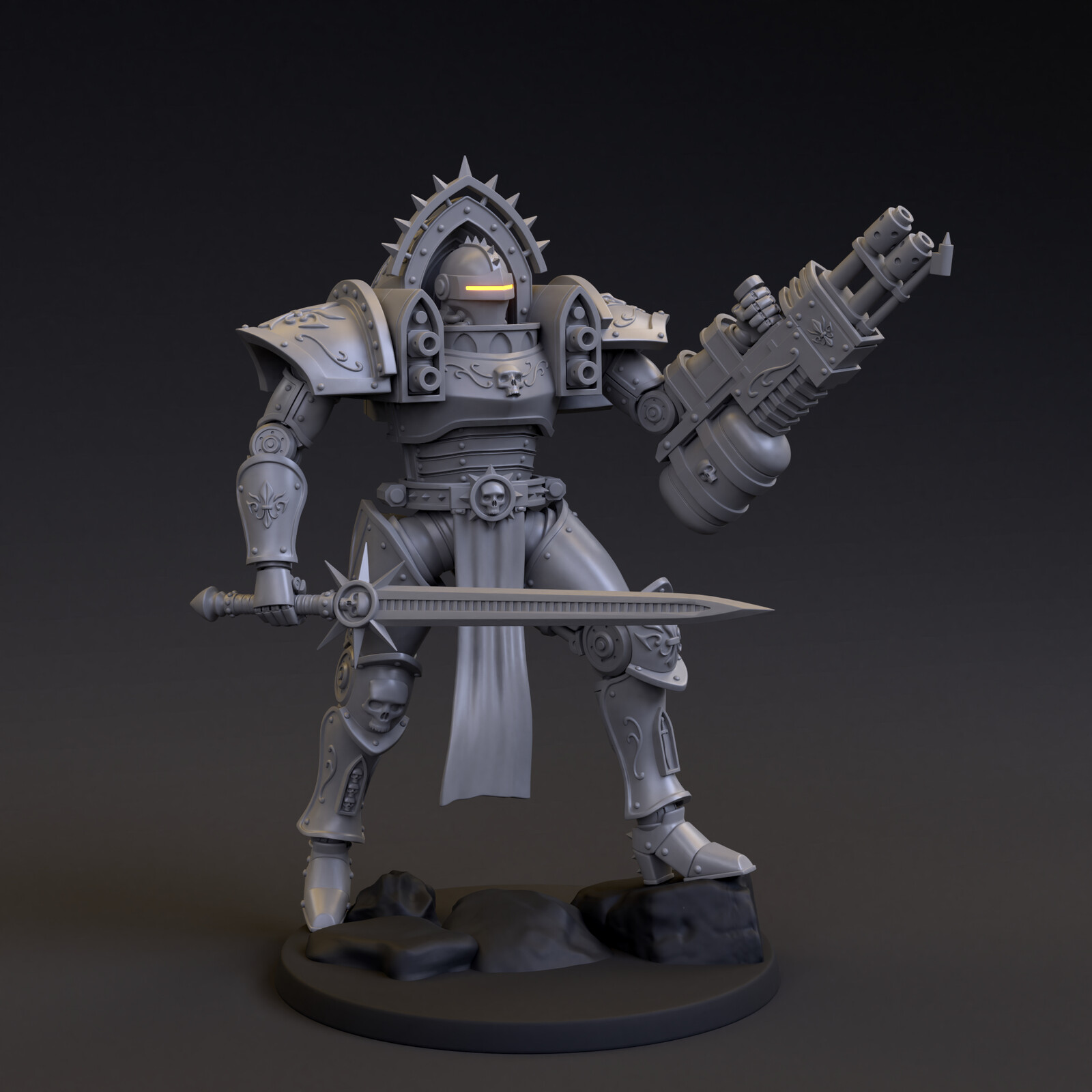 Prioress Battle-Armor Multipart kit for 3D Print